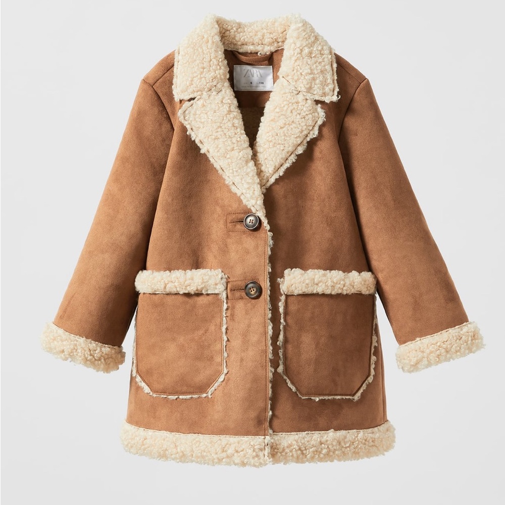 NWT ZARA GIRLS COAT (TAG FELL OFF BUT WILL BE SHIPPED WITH COAT)